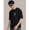 Erkek Baskılı Oversize T-shirt - Siyah - 146098 Erkek Baskılı Oversize T-shirt - Siyah - 146098