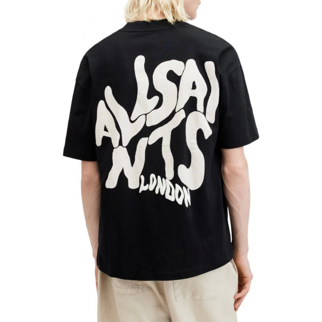 Erkek Baskılı Oversize T-shirt - Siyah 146099 Erkek Baskılı Oversize T-shirt - Siyah 146099