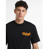 Erkek Baskılı Oversize T-shirt - Siyah - 146101 Erkek Baskılı Oversize T-shirt - Siyah - 146101