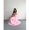 Straplez Pileli Elbise - Pembe 146907 Straplez Pileli Elbise - Pembe 146907