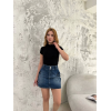Kısa Kol Badi Bluz - Siyah 148416