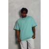 Unisex Oversize Düz Bisiklet Yaka T-Shirt - Mint Yeşili 150360 Unisex Oversize Düz Bisiklet Yaka T-Shirt - Mint Yeşili 150360