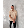 Yakalı Patlı Kısa Kol T-shirt - Bej 150379 Yakalı Patlı Kısa Kol T-shirt - Bej 150379