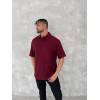 Yakalı Patlı Kısa Kol T-shirt - Bordo 150381 Yakalı Patlı Kısa Kol T-shirt - Bordo 150381