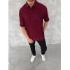 Yakalı Patlı Kısa Kol T-shirt - Bordo 150381 Yakalı Patlı Kısa Kol T-shirt - Bordo 150381