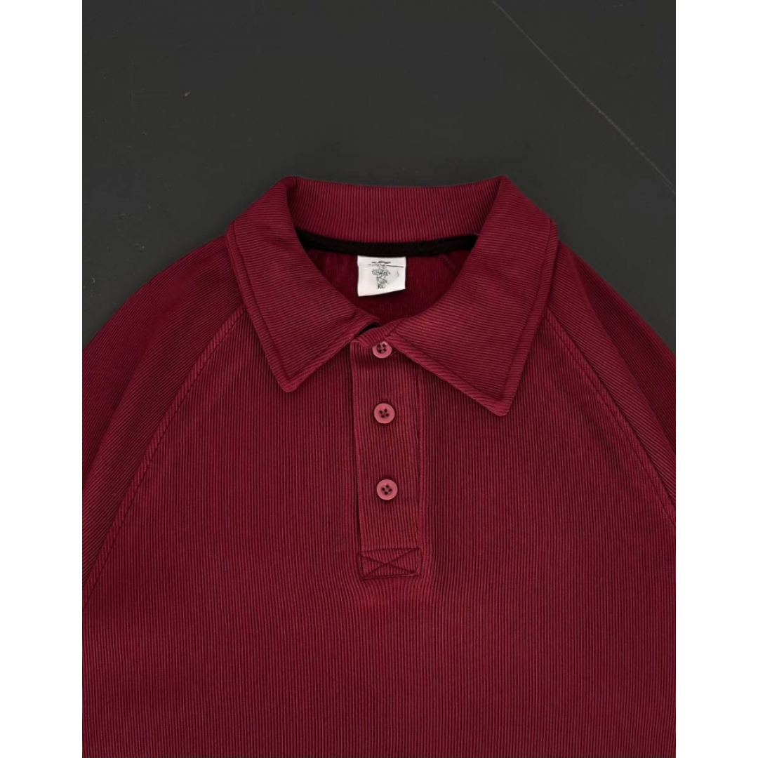 Yakalı Patlı Kısa Kol T-shirt - Bordo 150381 Yakalı Patlı Kısa Kol T-shirt - Bordo 150381