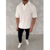 Yakalı Patlı Kısa Kol T-shirt - Beyaz 150384 Yakalı Patlı Kısa Kol T-shirt - Beyaz 150384
