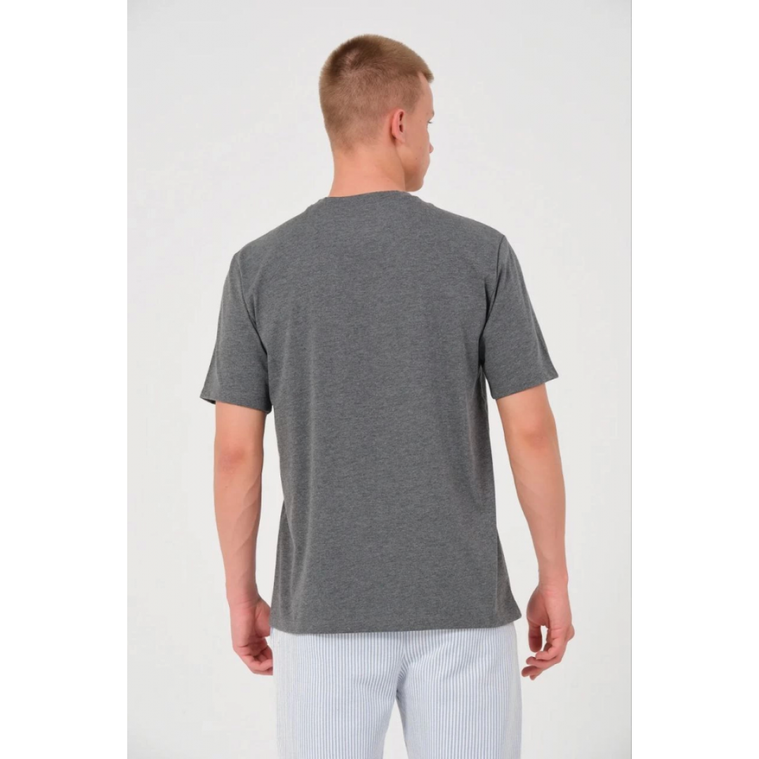 Erkek 24/1 Düz A Kalite Oversize T-shirt - Antrasit 150385 Erkek 24/1 Düz A Kalite Oversize T-shirt - Antrasit 150385