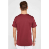 Erkek 24/1 Düz A Kalite Oversize T-shirt - Bordo 150386