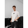 Erkek Baskılı Oversize T-shirt - Beyaz 150388 Erkek Baskılı Oversize T-shirt - Beyaz 150388