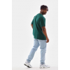 Unisex Oversize Düz Bisiklet Yaka T-Shirt - Koyu Yeşili 150389 Unisex Oversize Düz Bisiklet Yaka T-Shirt - Koyu Yeşili 150389