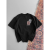 Erkek Baskılı Oversize T-shirt - Siyah - 151102 Erkek Baskılı Oversize T-shirt - Siyah - 151102