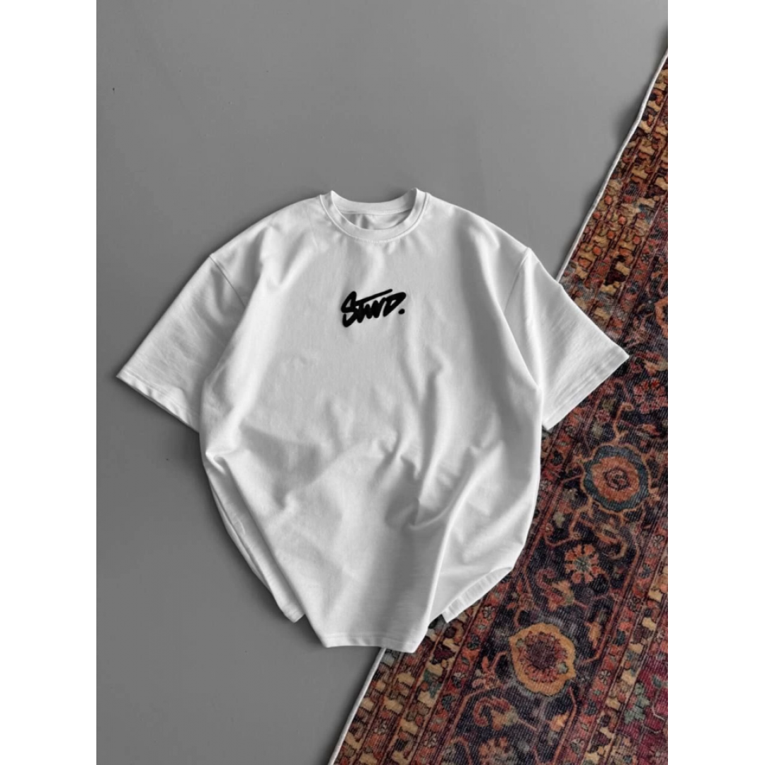 Baskılı Oversize T-shirt - Beyaz 151104 Baskılı Oversize T-shirt - Beyaz 151104
