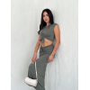 Osy Modal Yumuşak Dokulu Kumaş Büzgülü Crop Etek Takım - Mint Yeşili 152177 Osy Modal Yumuşak Dokulu Kumaş Büzgülü Crop Etek Takım - Mint Yeşili 152177