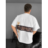 Ön Ve Arka Baskılı Oversize Bisiklet Yaka T-shirt - Beyaz 152671 Ön Ve Arka Baskılı Oversize Bisiklet Yaka T-shirt - Beyaz 152671