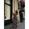 Leopar Desenli önden Bağlamalı Bluz Pantolon İkili Takım -Leopar 153094