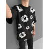 Ön Ve Arka Baskılı Oversize Bisiklet Yaka T-shirt- Siyah 154301 Ön Ve Arka Baskılı Oversize Bisiklet Yaka T-shirt- Siyah 154301