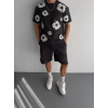 Ön Ve Arka Baskılı Oversize Bisiklet Yaka T-shirt- Siyah 154301 Ön Ve Arka Baskılı Oversize Bisiklet Yaka T-shirt- Siyah 154301