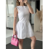 Fermuar Detaylı Mini Elbise - Beyaz - 154304 Fermuar Detaylı Mini Elbise - Beyaz - 154304
