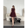 Fermuar Detaylı Mini Elbise - Kahve - 154305 Fermuar Detaylı Mini Elbise - Kahve - 154305