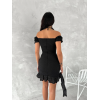 Göğüs Bağlamalı Mini Elbise - Siyah - 154510 Göğüs Bağlamalı Mini Elbise - Siyah - 154510
