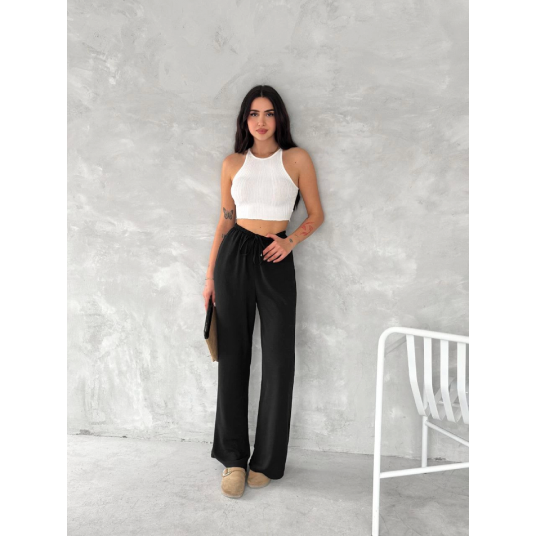 Ayrobin Oversize Pantalon - Siyah - 154567