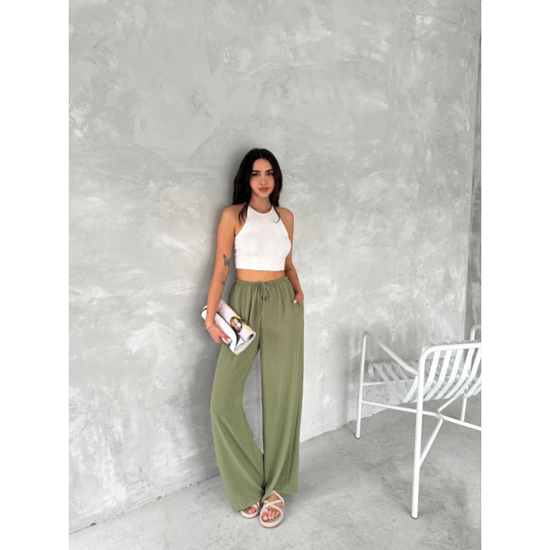 Ayrobin Oversize Pantalon - Mint Yeşili - 154568