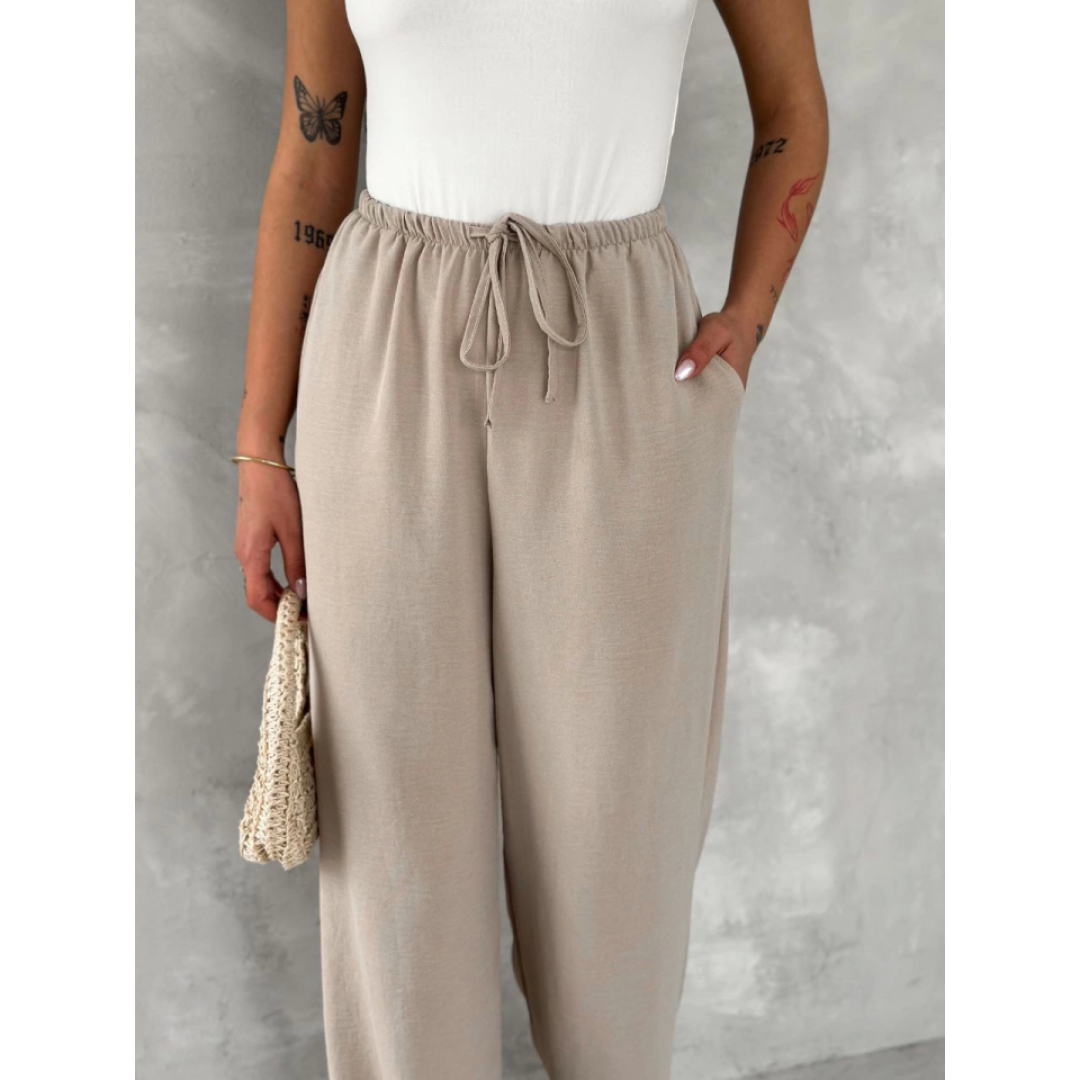 Ayrobin Oversize Pantalon - Bej - 154570 Ayrobin Oversize Pantalon - Bej - 154570