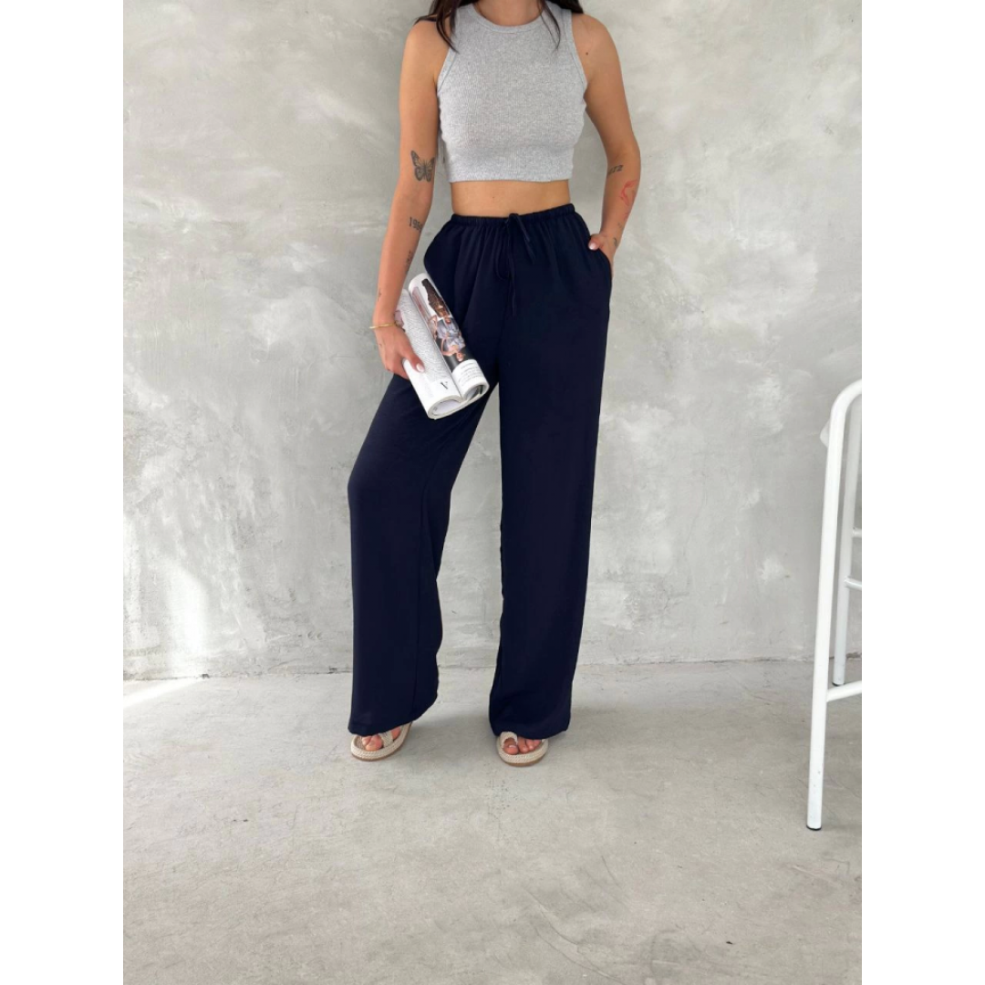 Ayrobin Oversize Pantalon - Lacivert - 154571