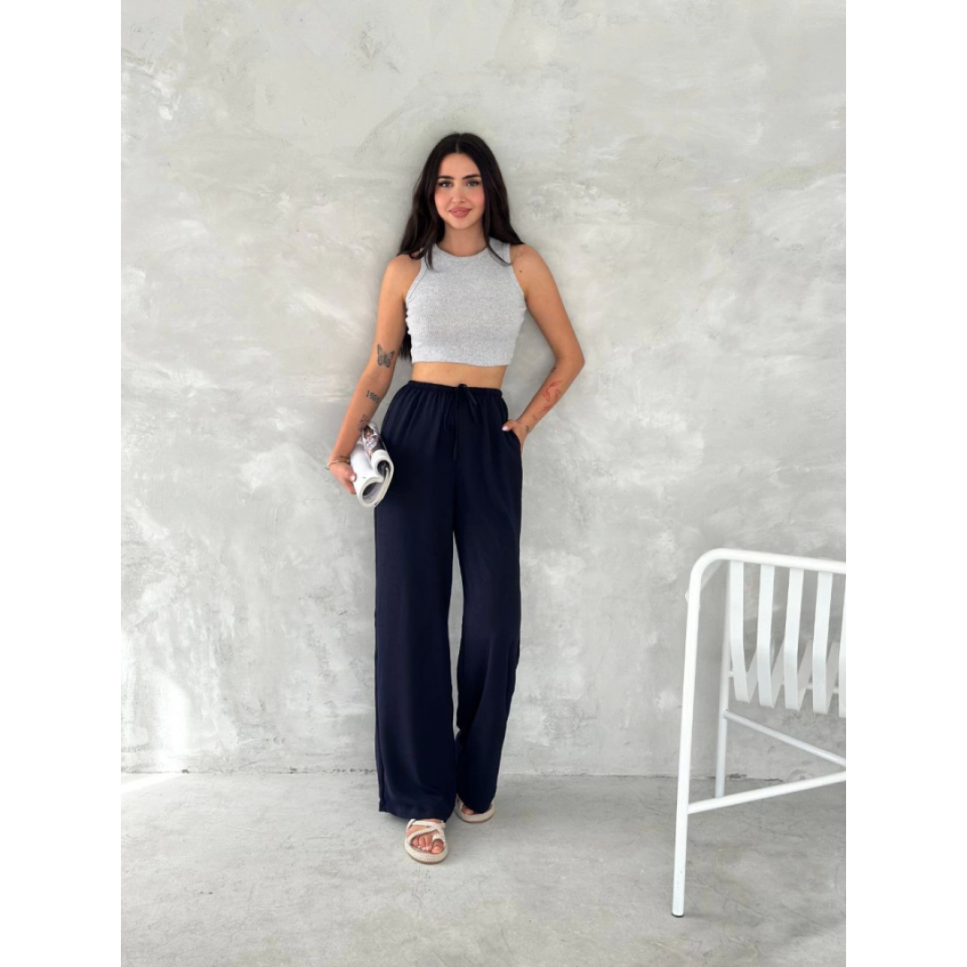 Ayrobin Oversize Pantalon - Lacivert - 154571