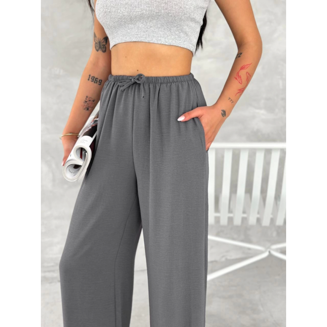 Ayrobin Oversize Pantalon - Füme - 154572