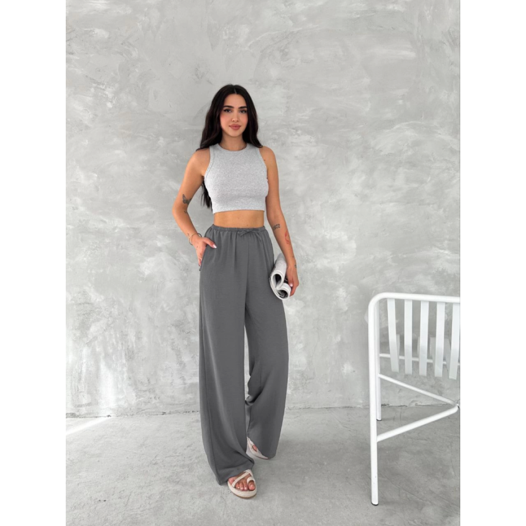 Ayrobin Oversize Pantalon - Füme - 154572