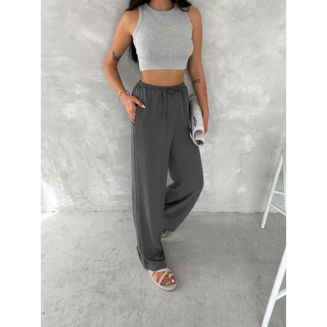 Ayrobin Oversize Pantalon - Füme - 154572