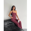 Asimetrik Crop Pantalon Ikili Takım - Gül Kurusu 154574 Asimetrik Crop Pantalon Ikili Takım - Gül Kurusu 154574