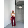 Osy Modal Yumuşak Dokulu Kumaş Nakış Işlemeli Rahat Bol Paça Eşofman Pantalon - Bordo - 156896 Osy Modal Yumuşak Dokulu Kumaş Nakış Işlemeli Rahat Bol Paça Eşofman Pantalon - Bordo - 156896