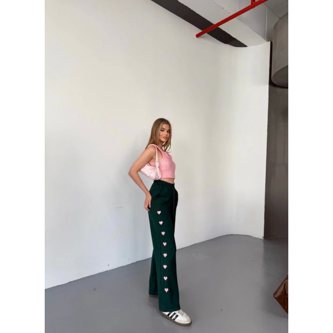 Osy Modal Yumuşak Dokulu Kumaş Nakış Işlemeli Rahat Bol Paça Eşofman Pantalon - Haki - 156897 Osy Modal Yumuşak Dokulu Kumaş Nakış Işlemeli Rahat Bol Paça Eşofman Pantalon - Haki - 156897