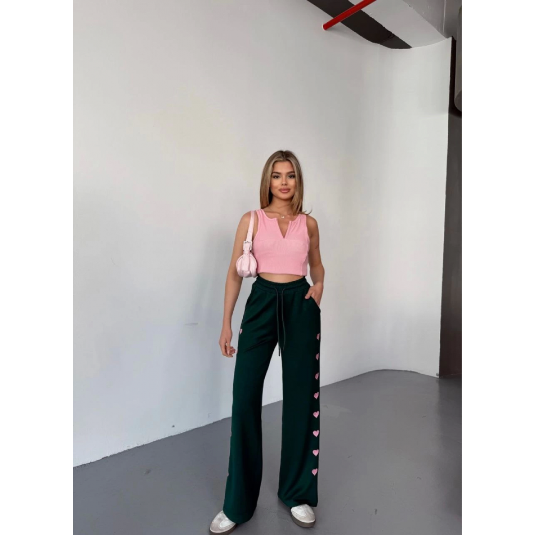 Osy Modal Yumuşak Dokulu Kumaş Nakış Işlemeli Rahat Bol Paça Eşofman Pantalon - Haki - 156897 Osy Modal Yumuşak Dokulu Kumaş Nakış Işlemeli Rahat Bol Paça Eşofman Pantalon - Haki - 156897