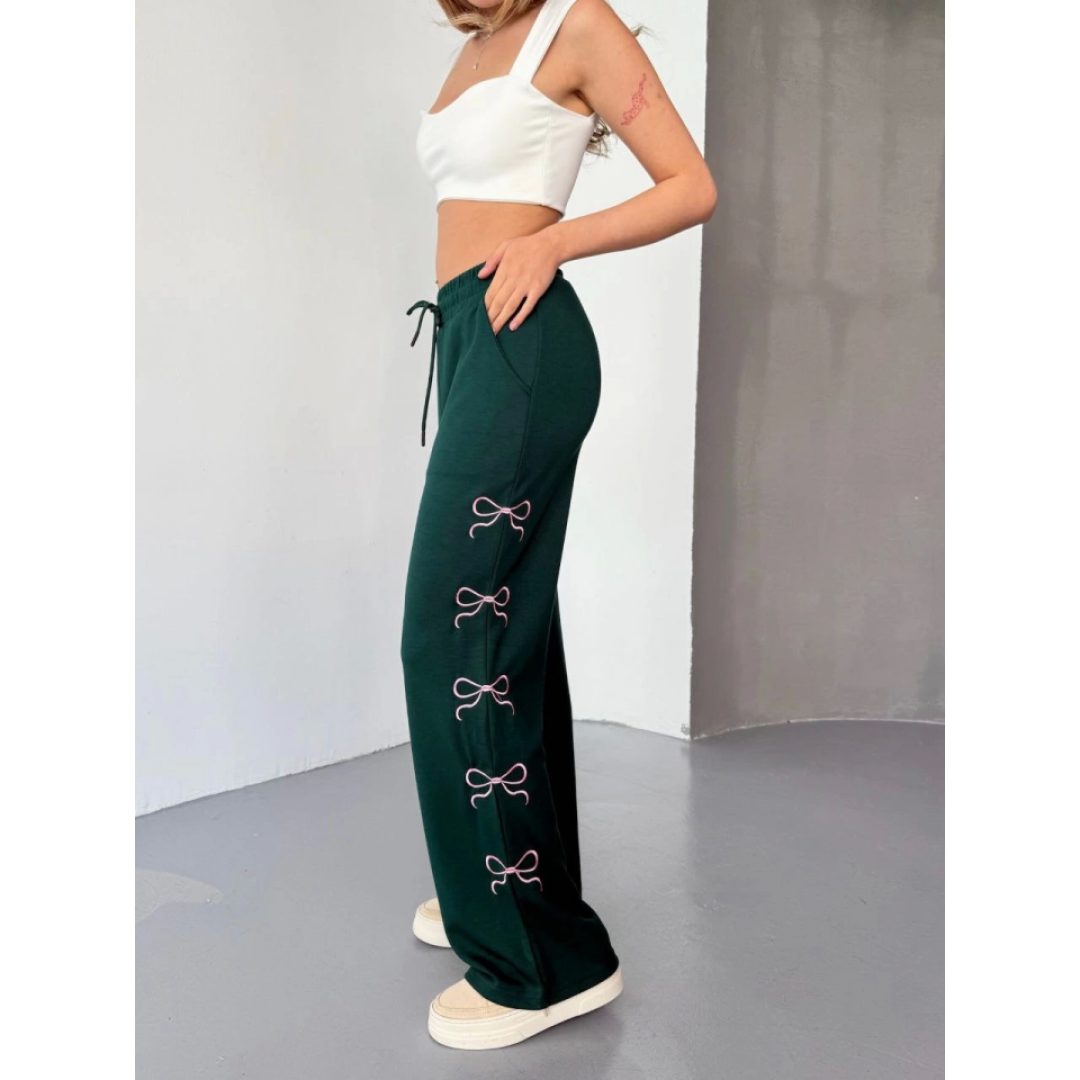 Osy Modal Yumuşak Dokulu Kumaş Nakış Işlemeli Rahat Bol Paça Eşofman Pantalon - Haki - 156903 Osy Modal Yumuşak Dokulu Kumaş Nakış Işlemeli Rahat Bol Paça Eşofman Pantalon - Haki - 156903