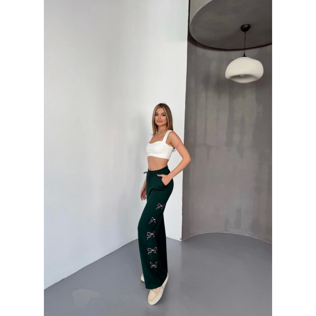 Osy Modal Yumuşak Dokulu Kumaş Nakış Işlemeli Rahat Bol Paça Eşofman Pantalon - Haki - 156903 Osy Modal Yumuşak Dokulu Kumaş Nakış Işlemeli Rahat Bol Paça Eşofman Pantalon - Haki - 156903
