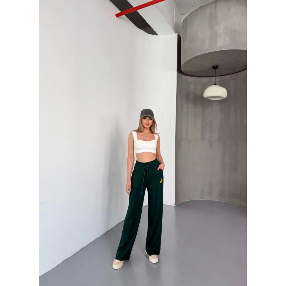 Osy Modal Yumuşak Dokulu Kumaş Nakış Işlemeli Rahat Bol Paça Eşofman Pantalon - Haki - 156904 Osy Modal Yumuşak Dokulu Kumaş Nakış Işlemeli Rahat Bol Paça Eşofman Pantalon - Haki - 156904