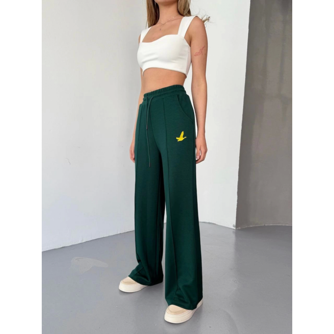 Osy Modal Yumuşak Dokulu Kumaş Nakış Işlemeli Rahat Bol Paça Eşofman Pantalon - Haki - 156904 Osy Modal Yumuşak Dokulu Kumaş Nakış Işlemeli Rahat Bol Paça Eşofman Pantalon - Haki - 156904