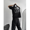 Baskılı Oversize Bisiklet Yaka T-shirt - Siyah 157059 Baskılı Oversize Bisiklet Yaka T-shirt - Siyah 157059