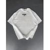 Baskılı Oversize Bisiklet Yaka T-shirt - Beyaz 157060 Baskılı Oversize Bisiklet Yaka T-shirt - Beyaz 157060