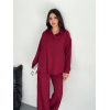 Gömlek Pantolon Ikili Takım - Bordo 157420 Gömlek Pantolon Ikili Takım - Bordo 157420
