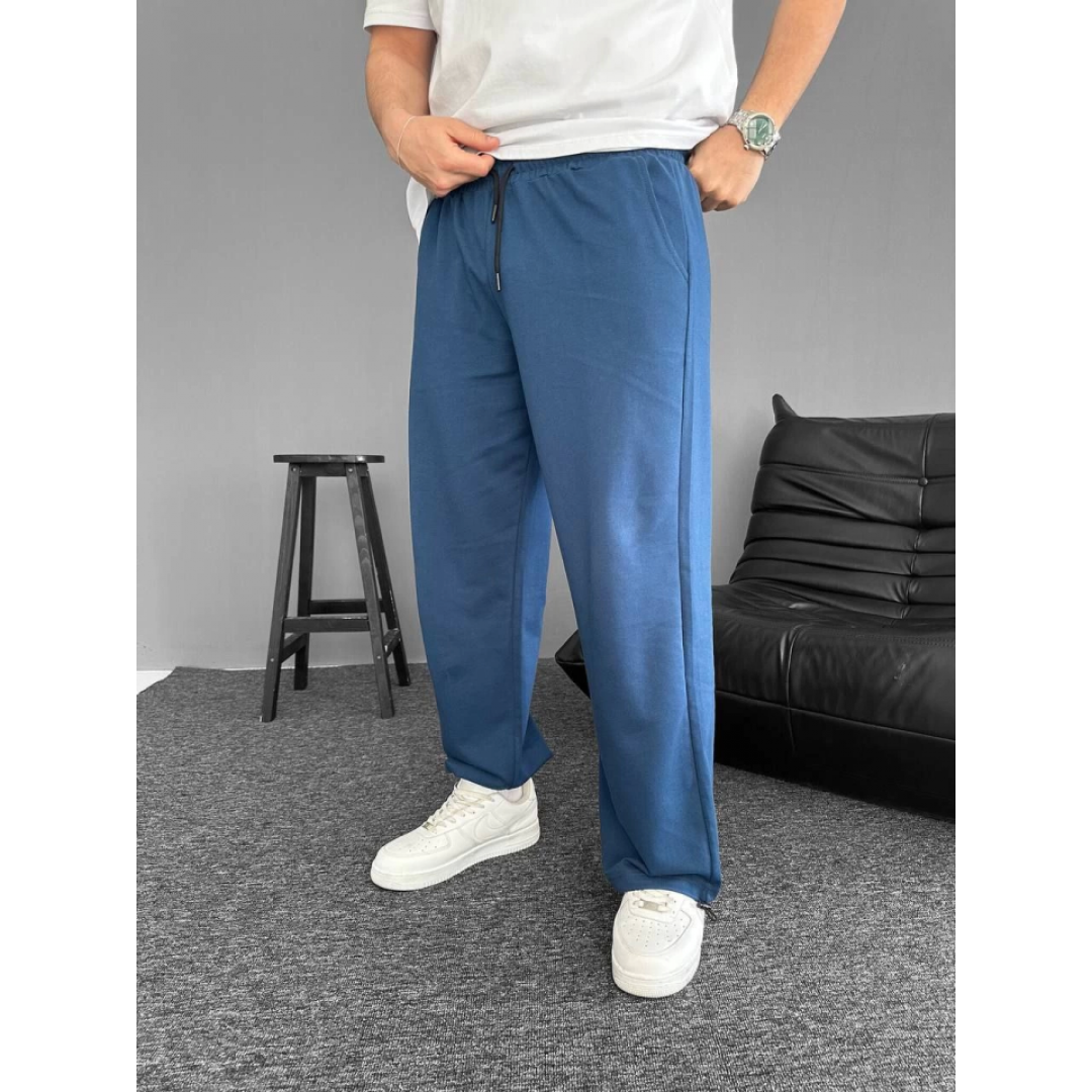 İki İplik Kumaş Baggy Alt Esofman - Turkuaz - 157942 İki İplik Kumaş Baggy Alt Esofman - Turkuaz - 157942