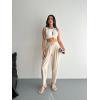 Yüksel Bel Rahat Paça Pantalon - Kırık Beyaz 157945 Yüksel Bel Rahat Paça Pantalon - Kırık Beyaz 157945
