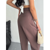 Yüksel Bel Rahat Paça Pantalon - Kahverengi 157947 Yüksel Bel Rahat Paça Pantalon - Kahverengi 157947