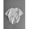 Baskılı Oversize Bisiklet Yaka T-shirt - Beyaz - 158220 Baskılı Oversize Bisiklet Yaka T-shirt - Beyaz - 158220