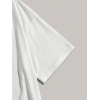 Baskılı Oversize Bisiklet Yaka T-shirt - Beyaz 158820