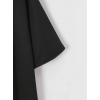 Baskılı Oversize Bisiklet Yaka T-shirt - Siyah - 158824 Baskılı Oversize Bisiklet Yaka T-shirt - Siyah - 158824